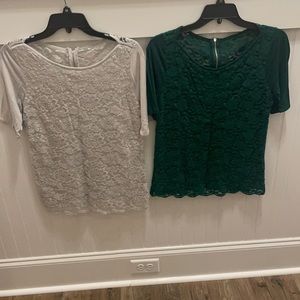 Women’s New York and Company Lace shirts